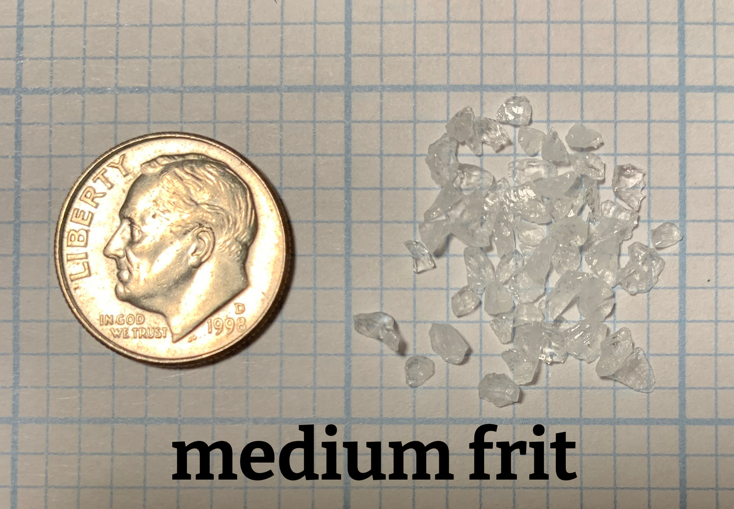 COE 90 Purple Glow in the Dark / 1 and 3 ounce FRIT fine, medium & large