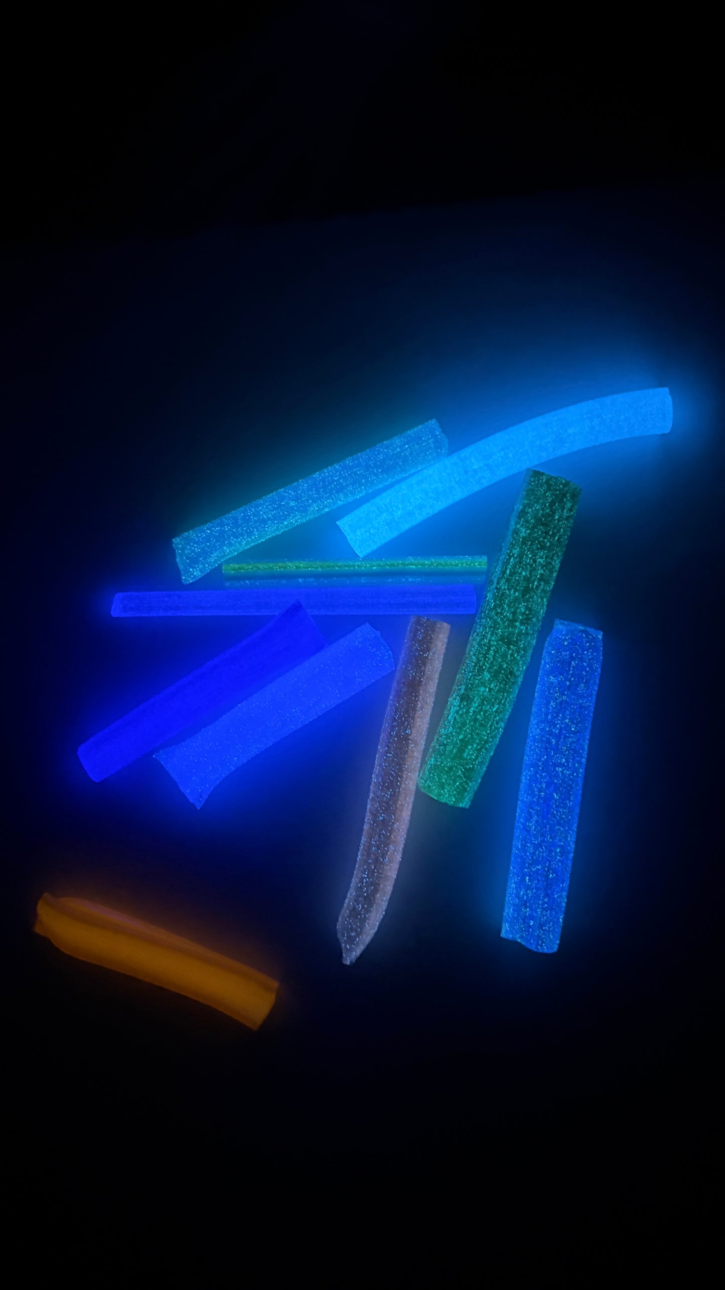 COE 90 / Play pack/ Glow in the dark fusing sample pack/Murrini & cane sample