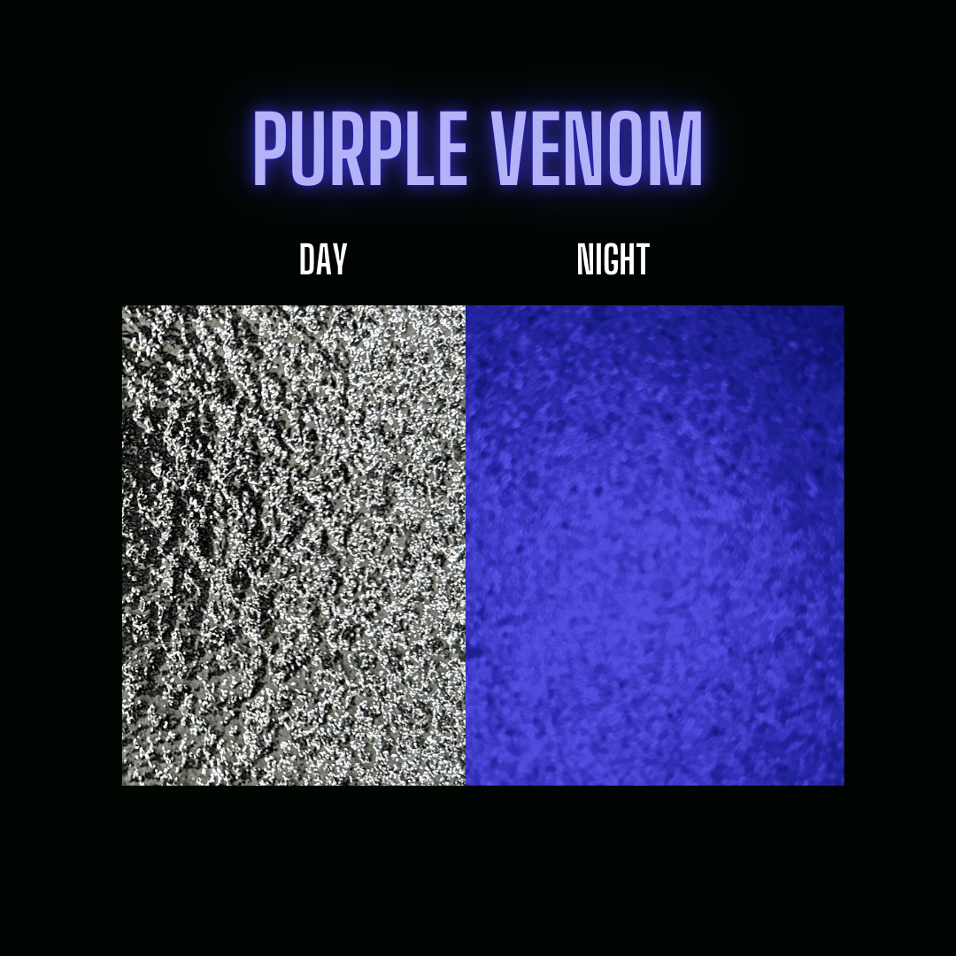 COE 90 / Black during day and glows purple at night!/ Purple Venom