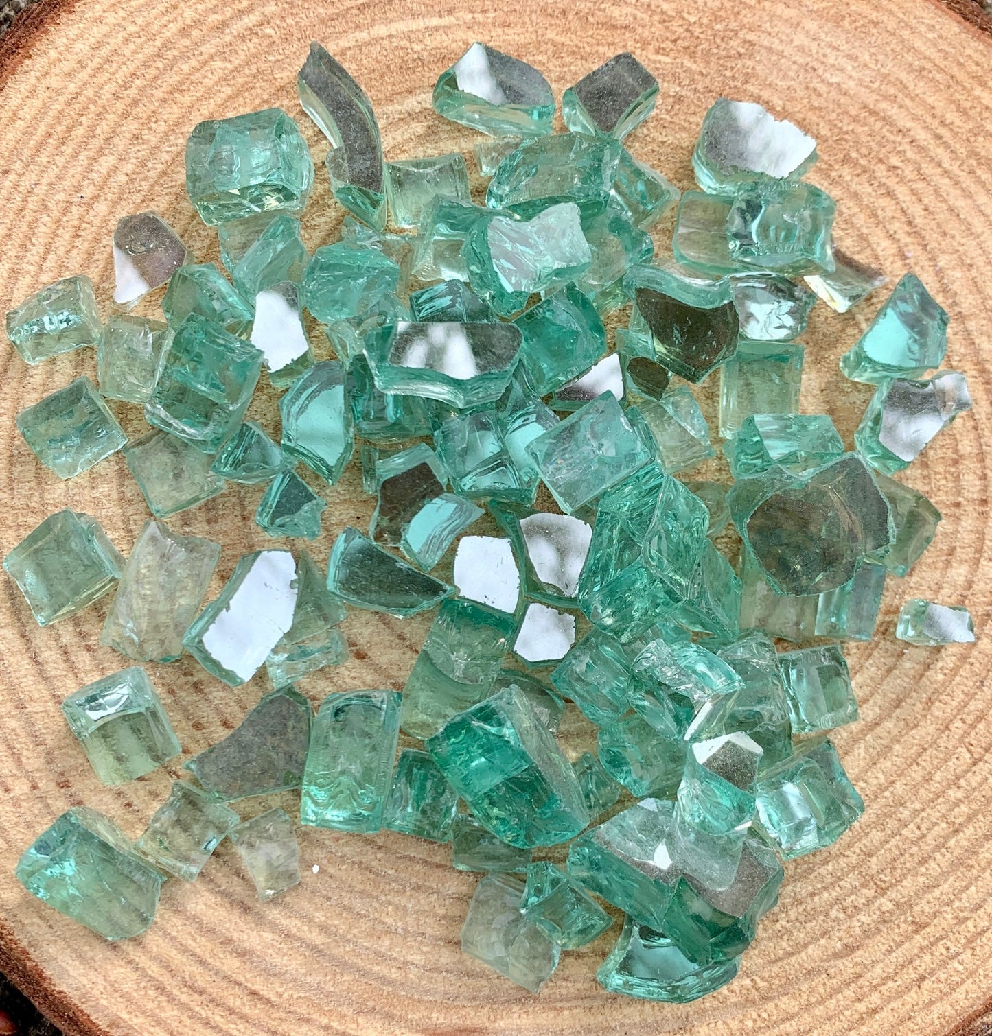 Green shimmer reflective glass/mosaic glass/NON-FUSIBLE