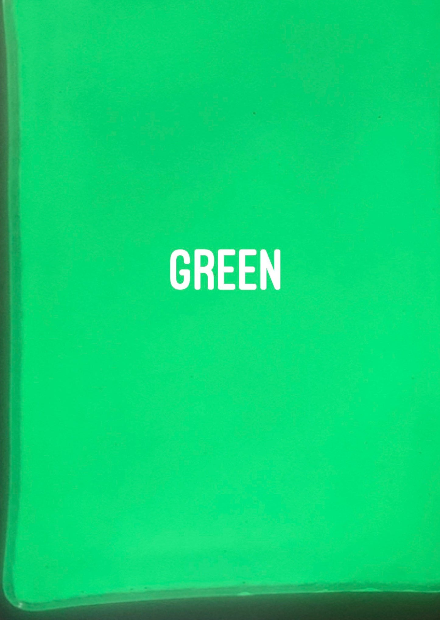 COE 90/ Green Glow in the Dark sheet glass