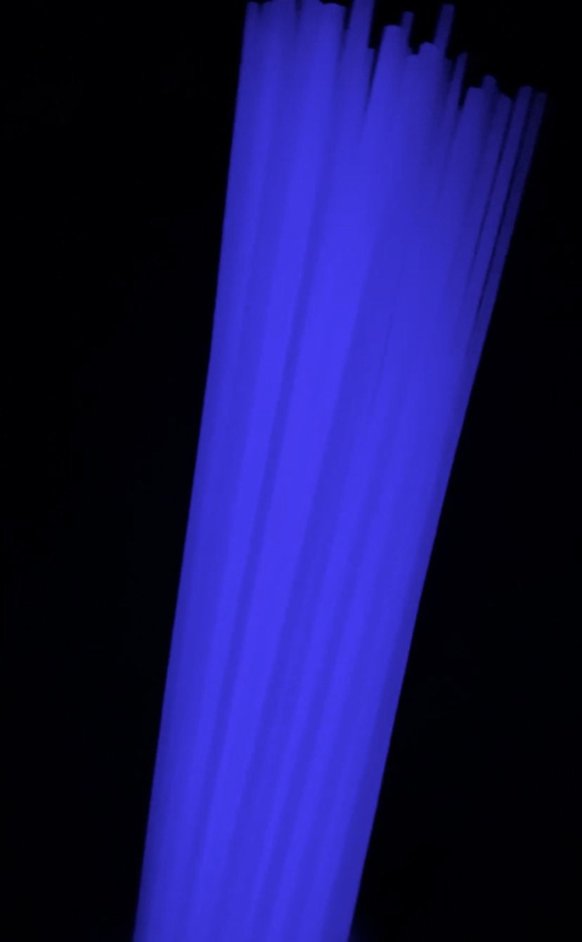 COE 96/ PURPLE GLow in the Dark Stringer/ 2 ounce