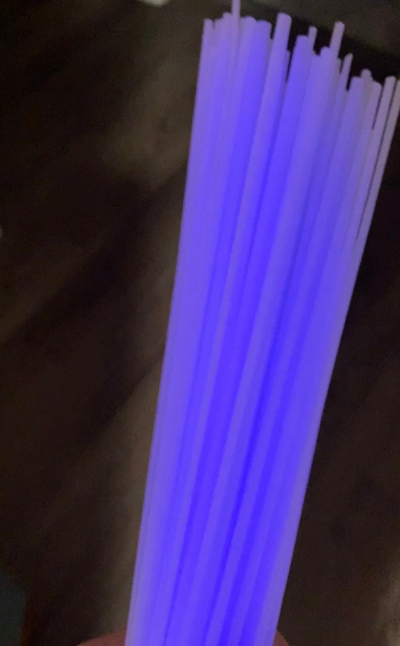 COE 96/ PURPLE GLow in the Dark Stringer/ 2 ounce
