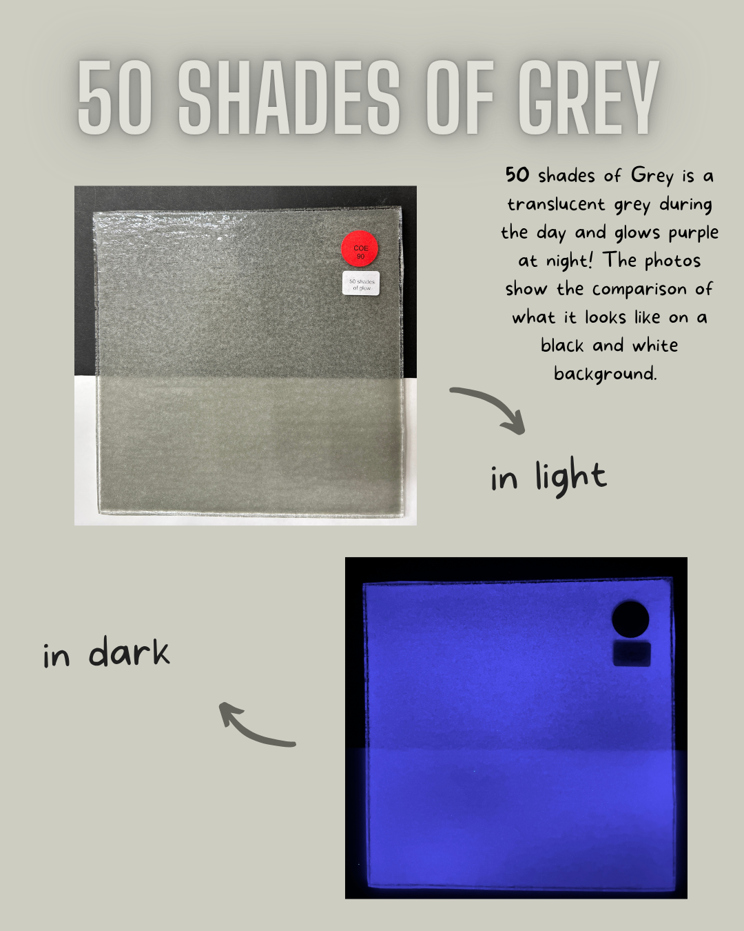 Product showing '50 Shades of Grey' effect with light and dark views.