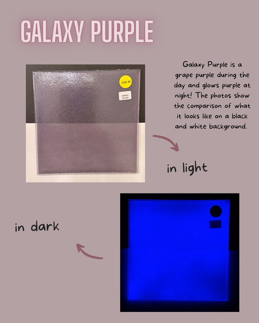 COE 96 / Grape Purple during day and glows Purple at night!/ Galaxy Purple