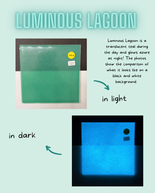 COE 96 / Teal during day and glows Azure at night!/ Luminous Lagoon