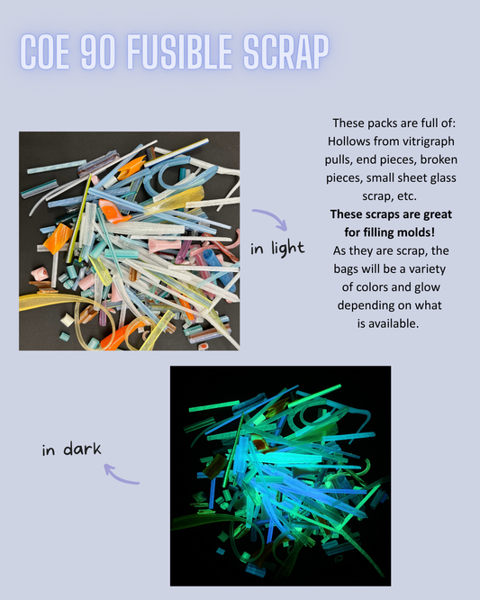 Fusible scrap glass