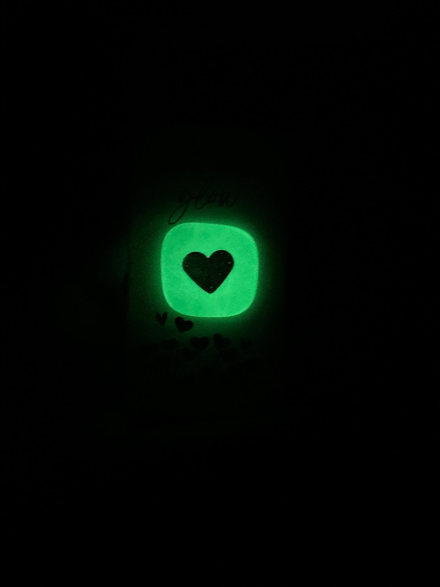 Pocket Hearts / Glow in the dark Hearts / Love Token / Pocket Hug