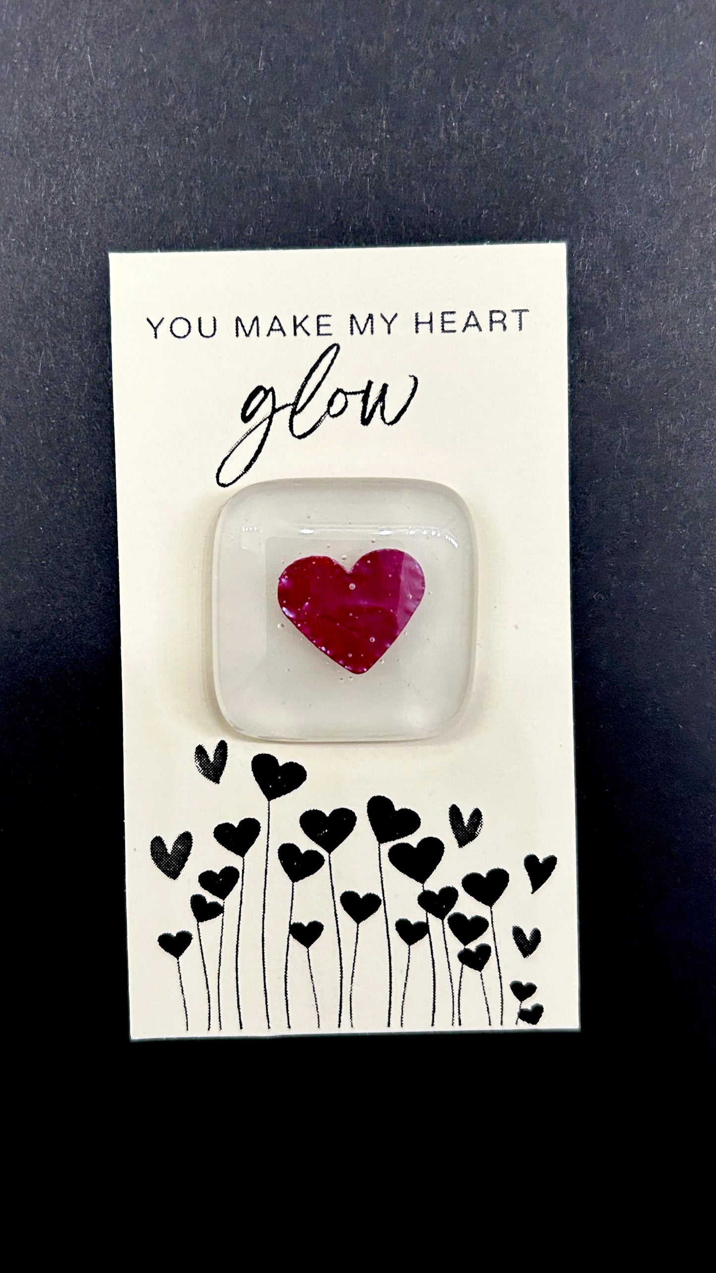 Pocket Hearts / Glow in the dark Hearts / Love Token / Pocket Hug