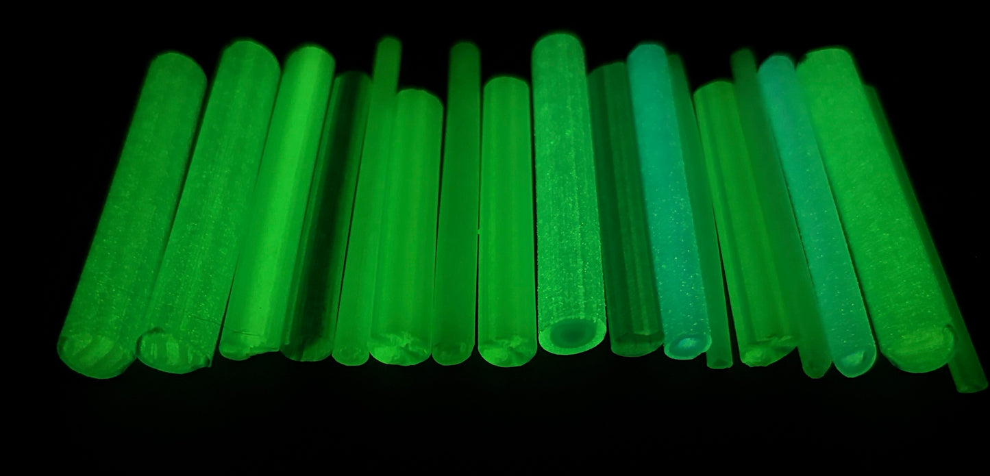 COE 90/ Different shades of blues with Green Glow GlowRini!