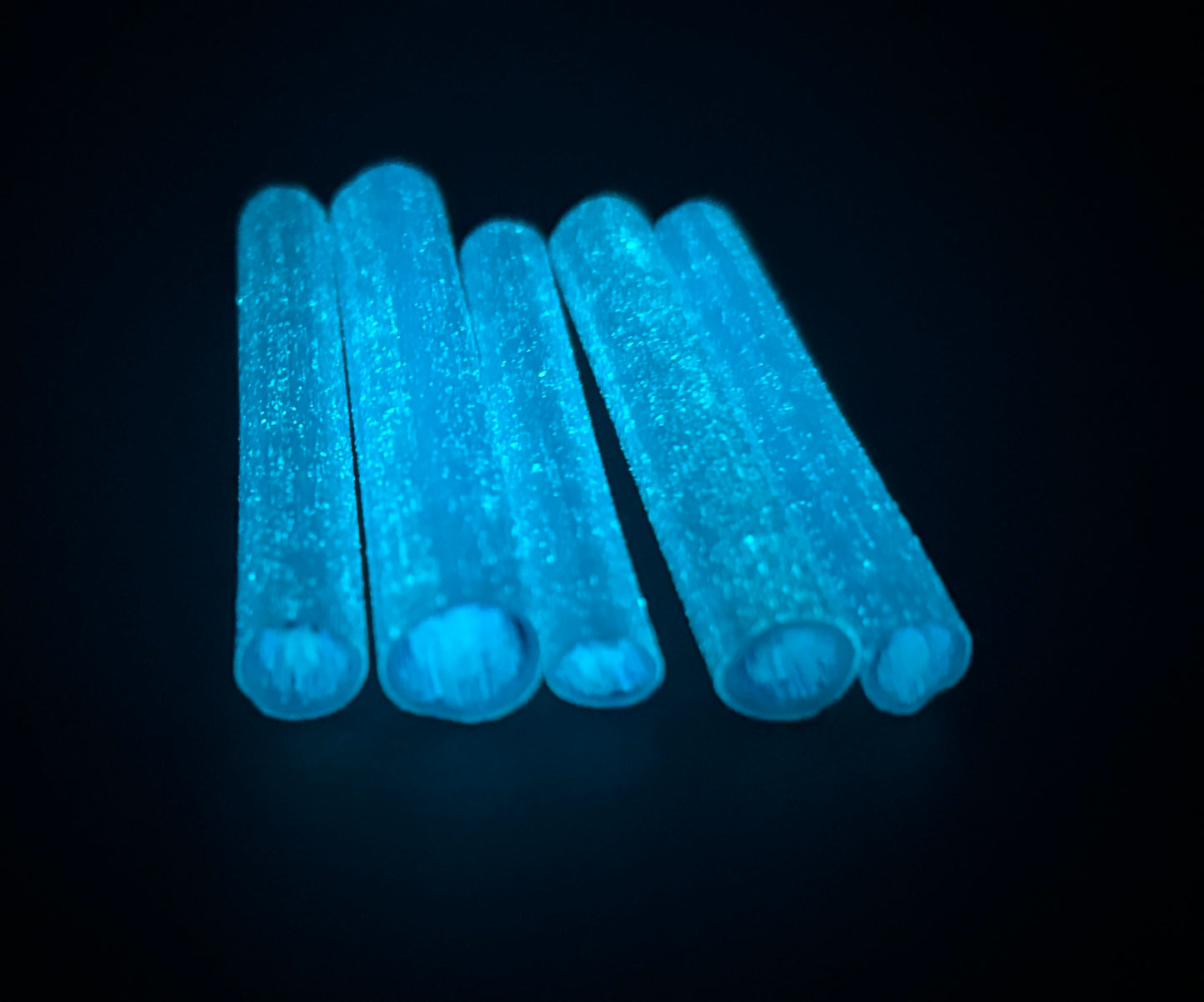 Lavender murrini with turquoise glow