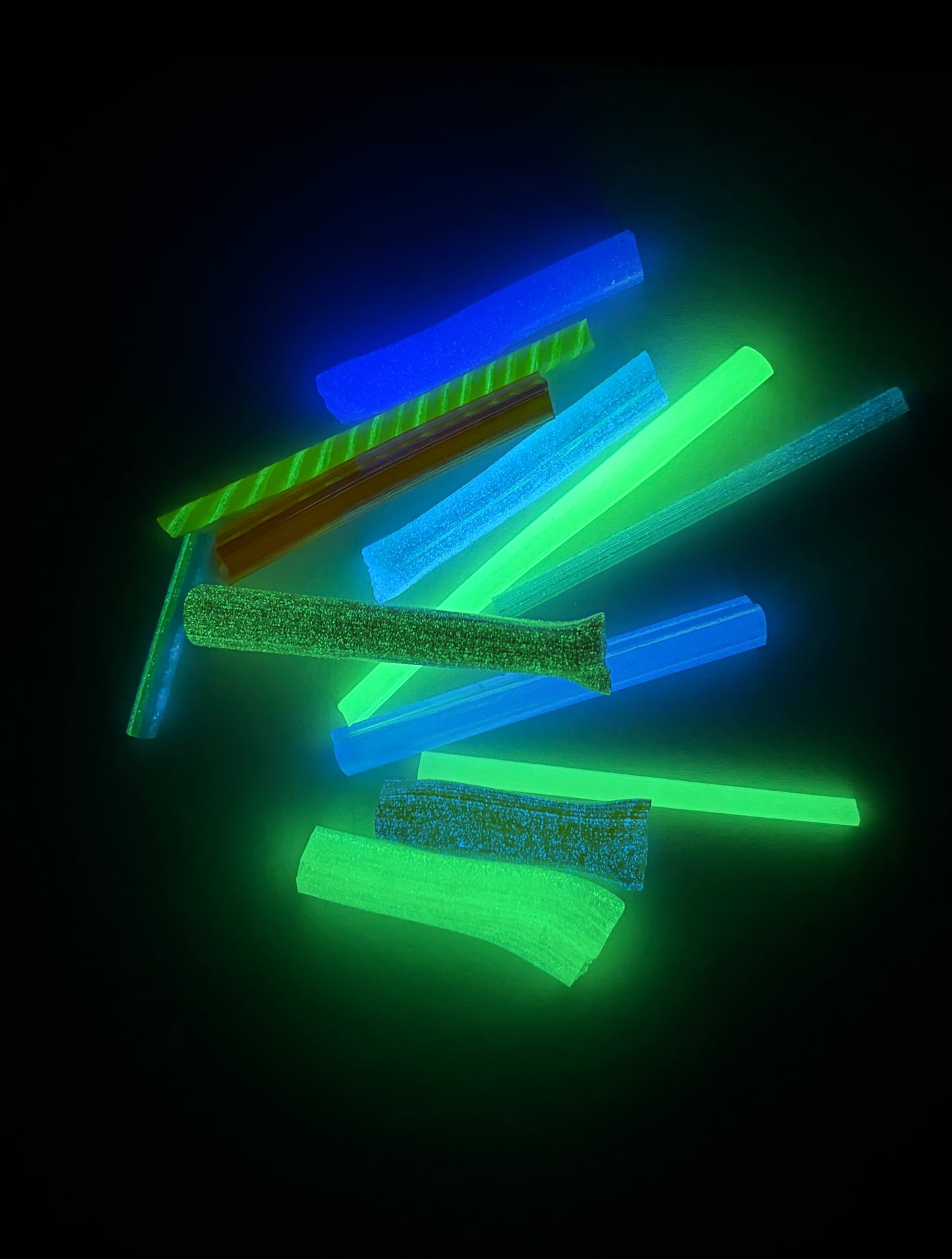 COE 90 / Play pack/ Glow in the dark fusing sample pack/Murrini & cane sample