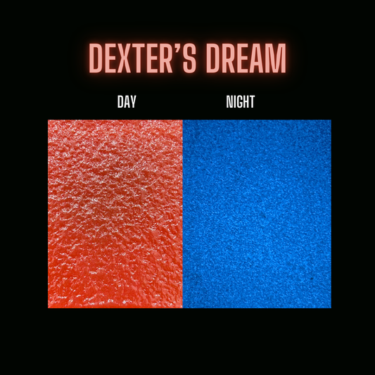 COE 90 / Red during day and glows azure blue at night!/ Dexter's Dream