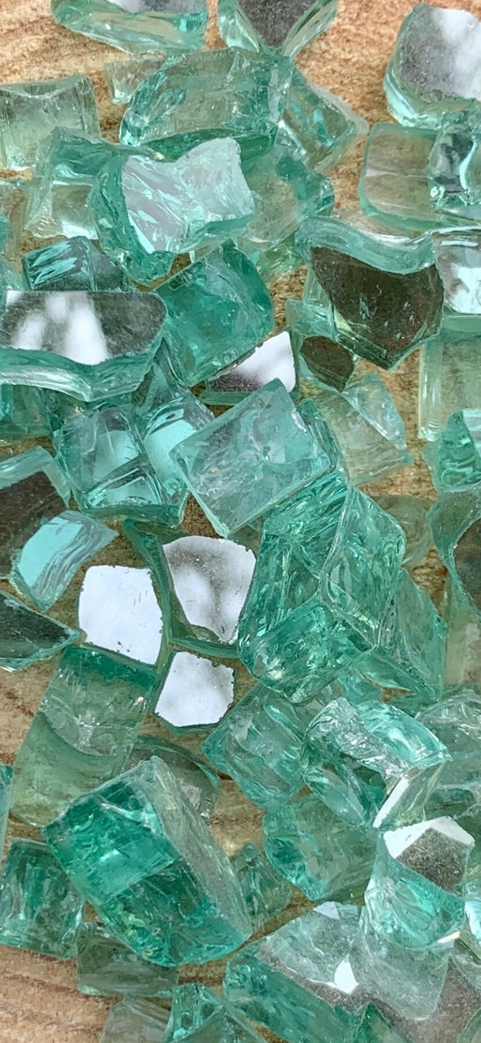 Green shimmer reflective glass/mosaic glass/NON-FUSIBLE