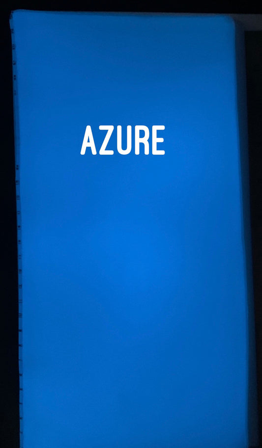 COE 90/ Azure Glow in the Dark sheet glass