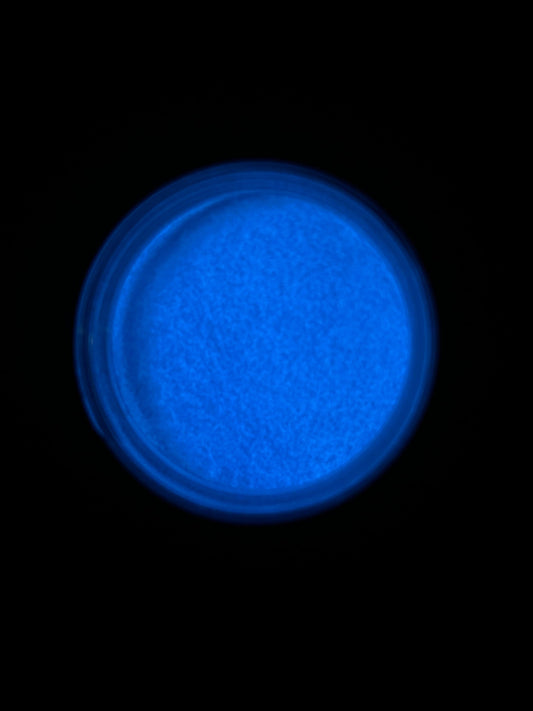 COE 90 Glow Powder - Blue that GLOWS Azure  / 1,2, 3 or 5 ounces